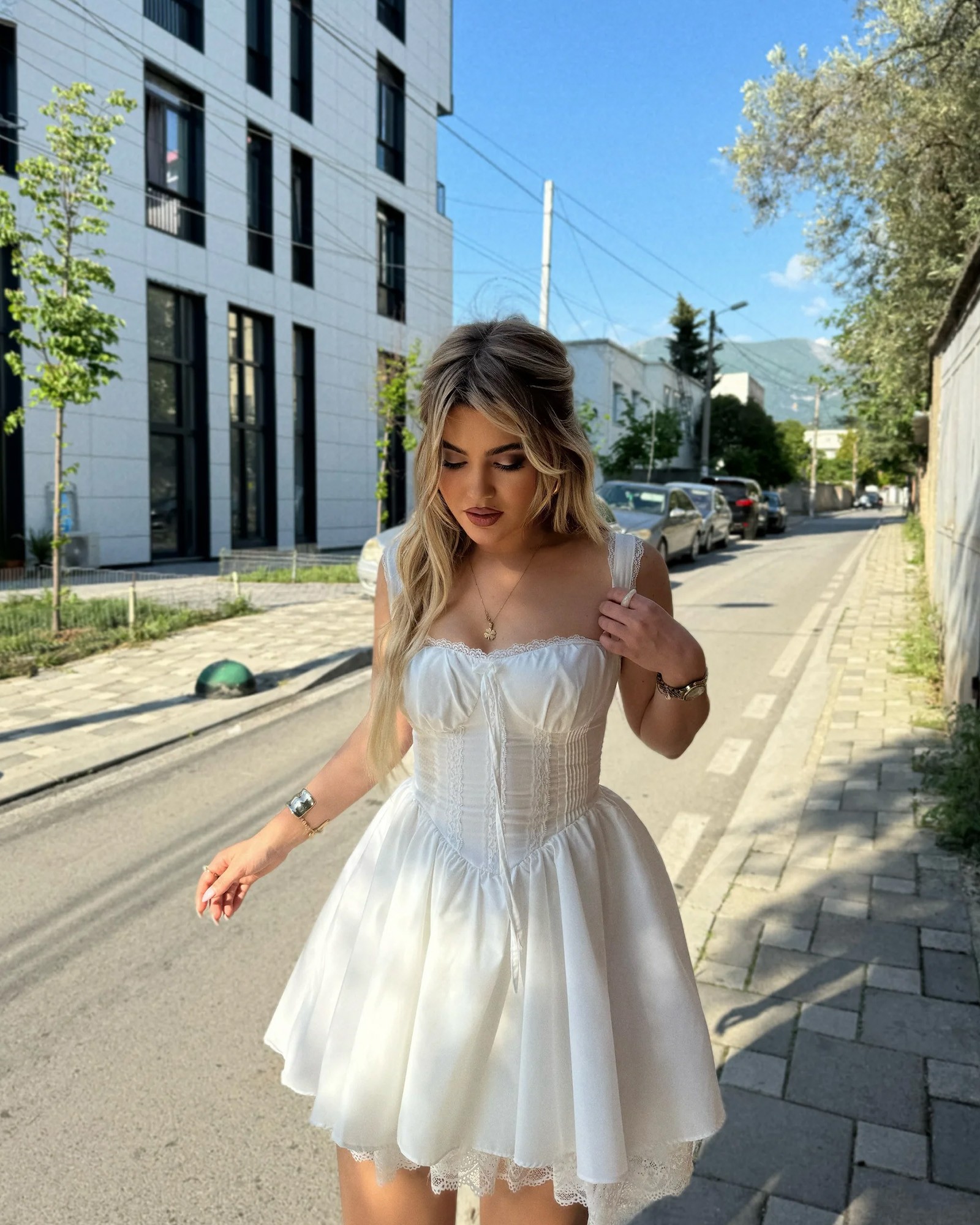 Mini haljina Agatha - bijela