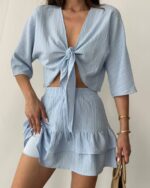 Dvodjelni set Joy - plavi - Slika 3