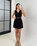 Dvodjelni set Vixen - crni - Slika 2