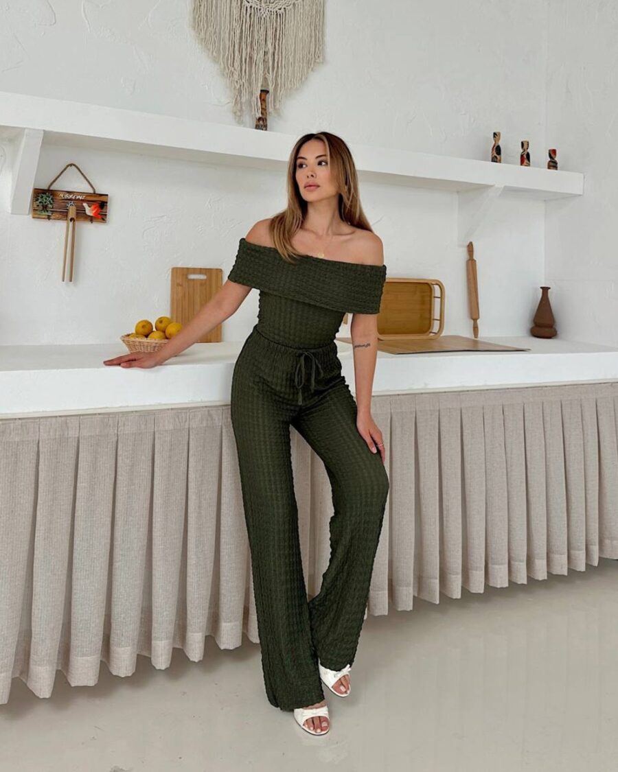 Dvodjelni set Lora - zeleni - Slika 3