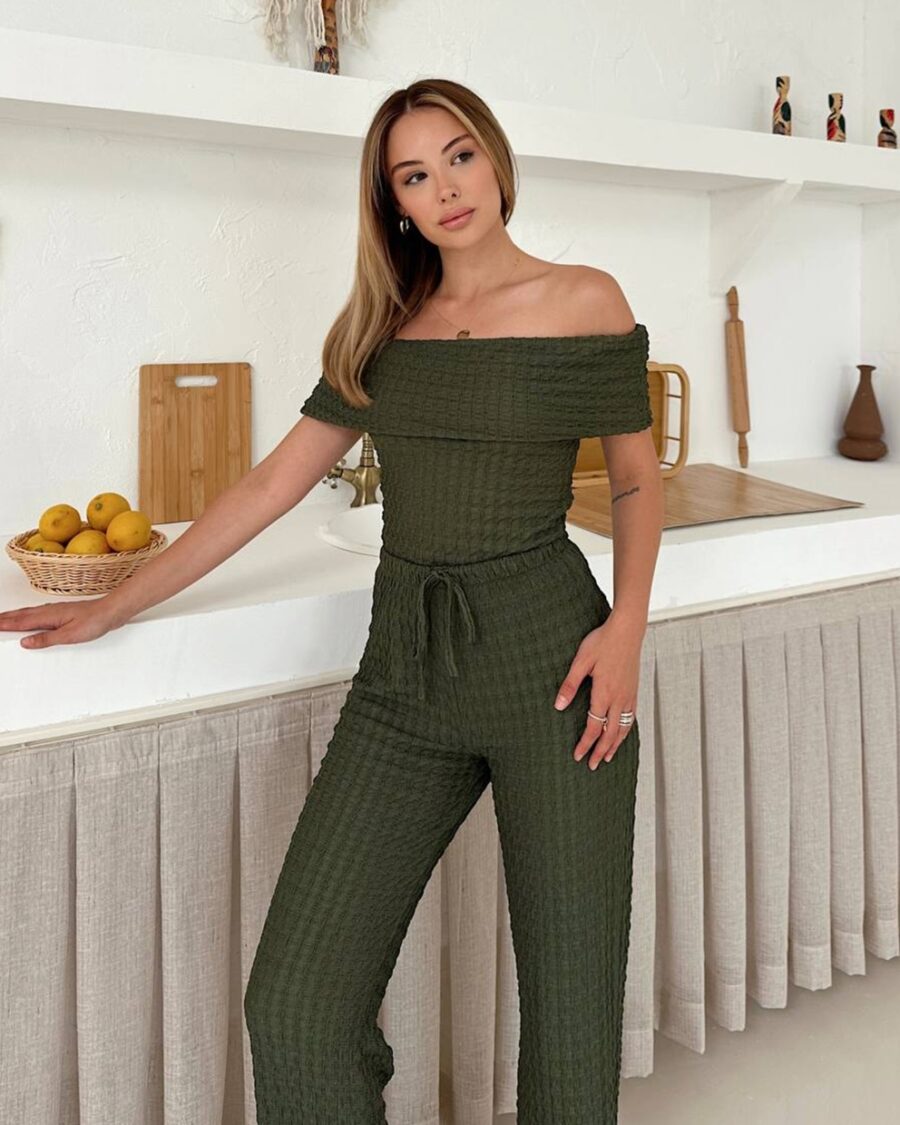 Dvodjelni set Lora - zeleni - Slika 4