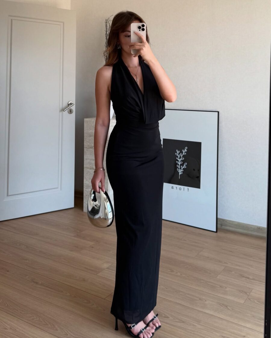 Maxi haljina Marx - crna - Slika 6