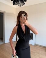 Maxi haljina Marx - crna - Slika 5