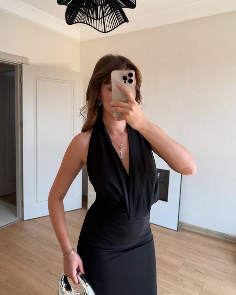 Maxi haljina Marx - crna - Slika 5