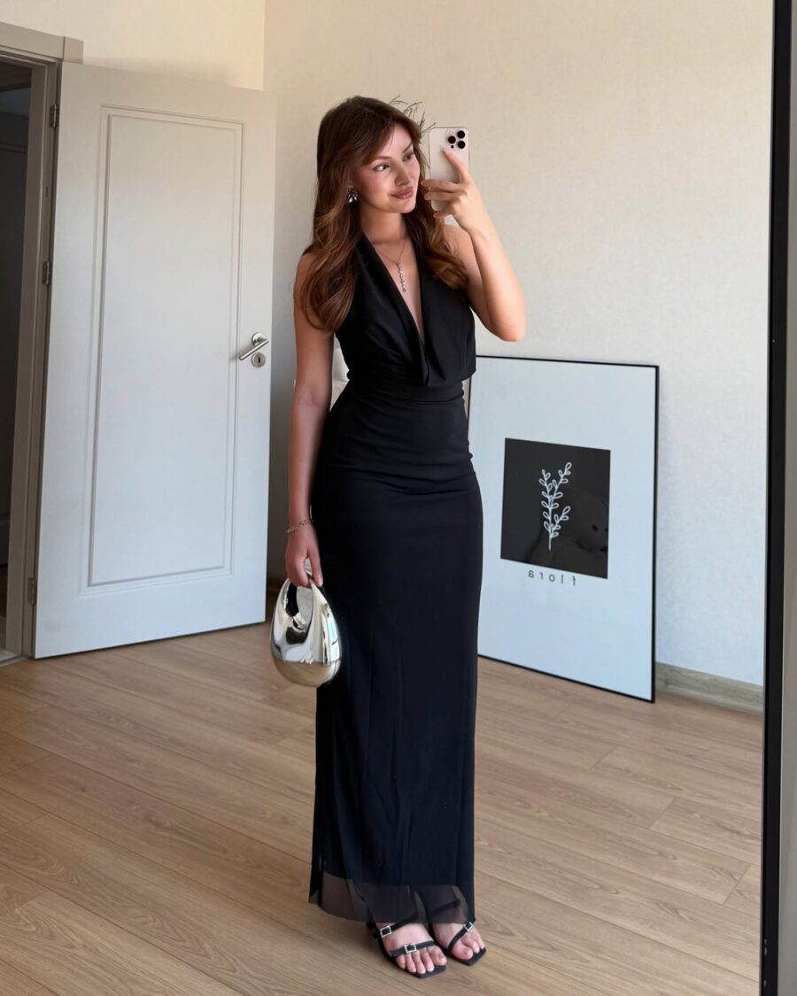 Maxi haljina Marx - crna - Slika 2