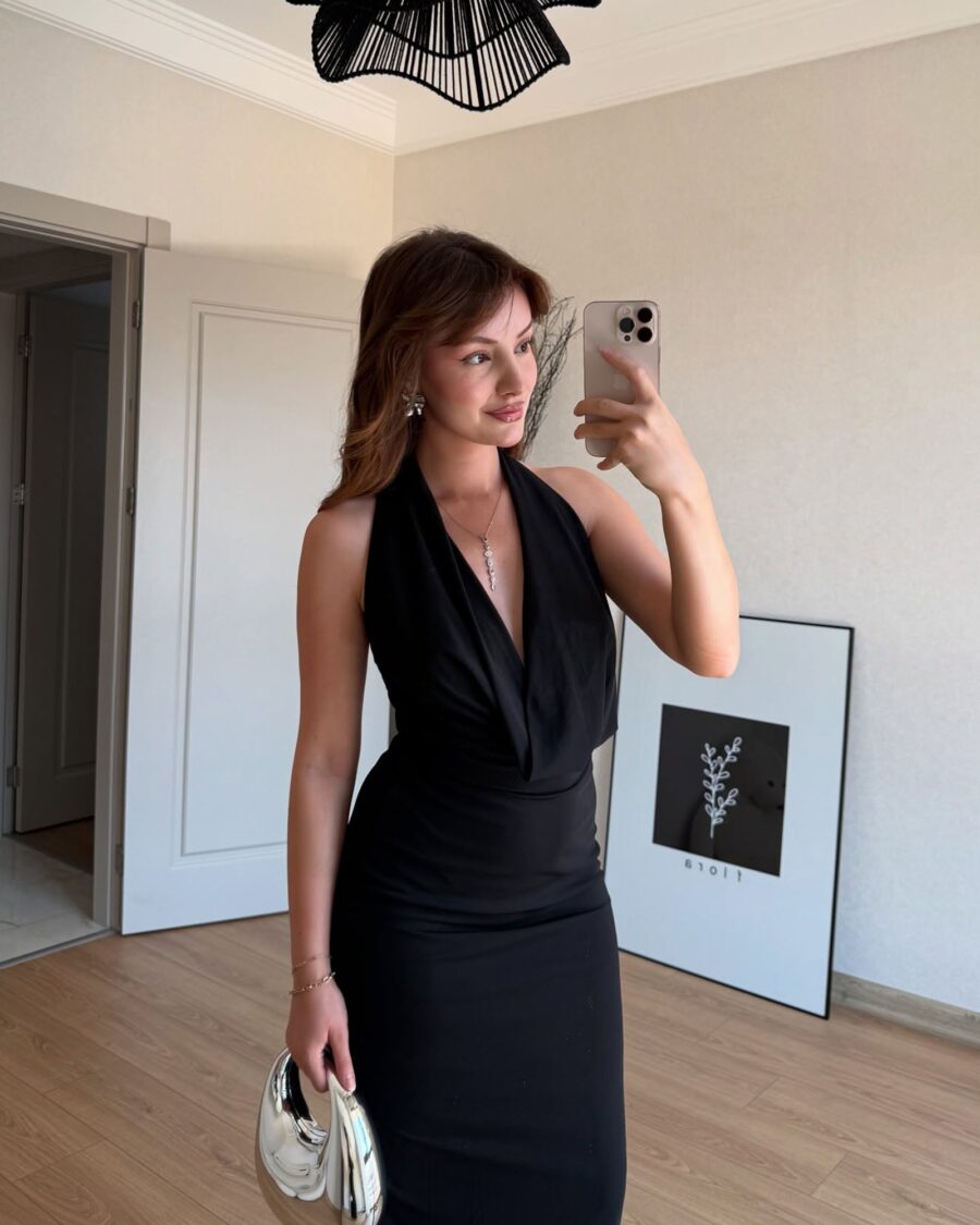 Maxi haljina Marx - crna - Slika 8