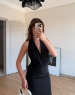 Maxi haljina Marx - crna - Slika 9