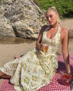 Midi haljina Tavens - žuta - Slika 3