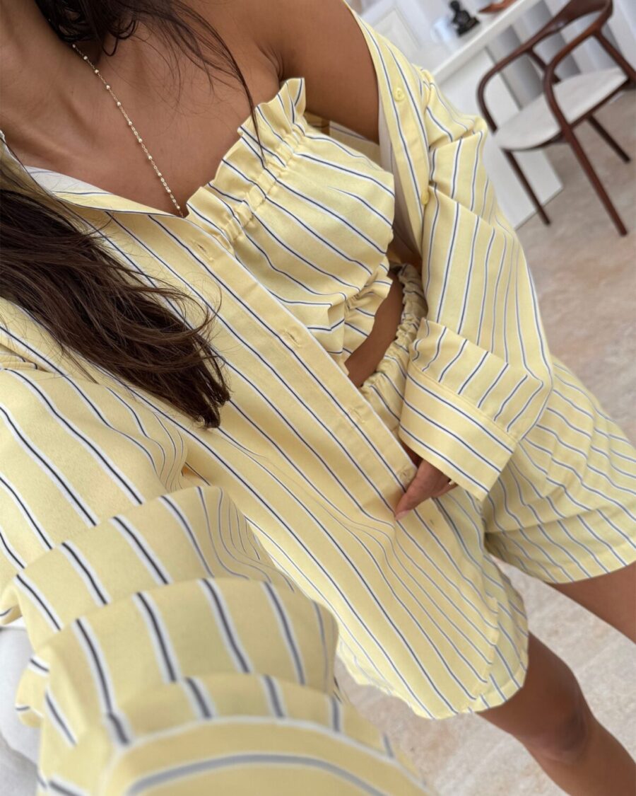 Trodjelni set Darius - žuti - Slika 3