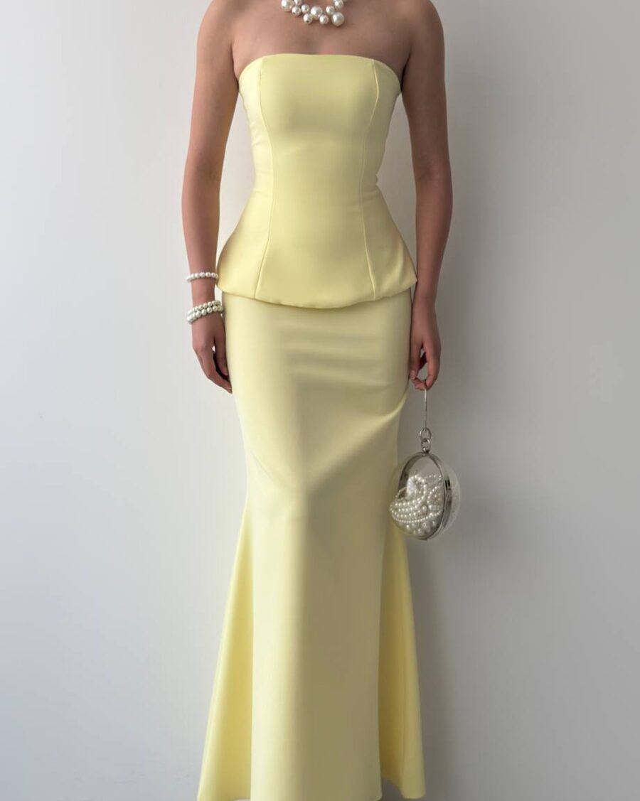 Dvodjelni set Keyla - žuti - Slika 4