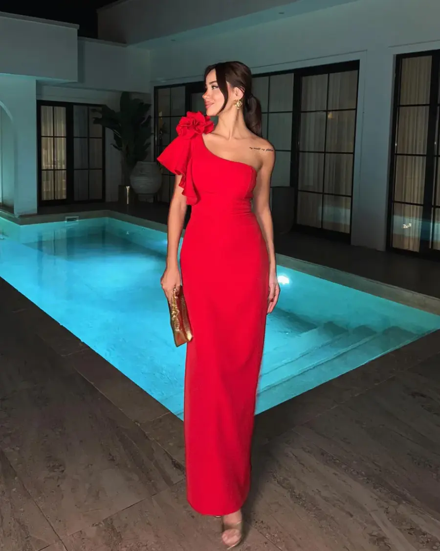 Maxi haljina Zendaya - crvena - Slika 2