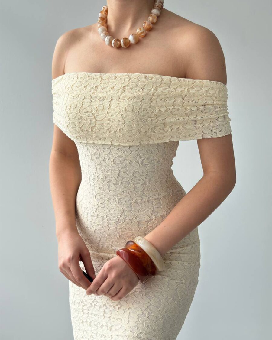 Maxi haljina Nikita - cream - Slika 6