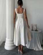 Midi haljina Ayvel - bijela - Slika 4