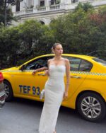 Midi haljina Priscilla - bijela - Slika 8