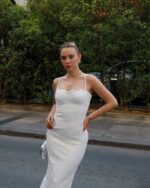 Midi haljina Priscilla - bijela - Slika 6