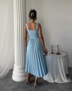 Midi haljina Alyosa - baby plava - Slika 2