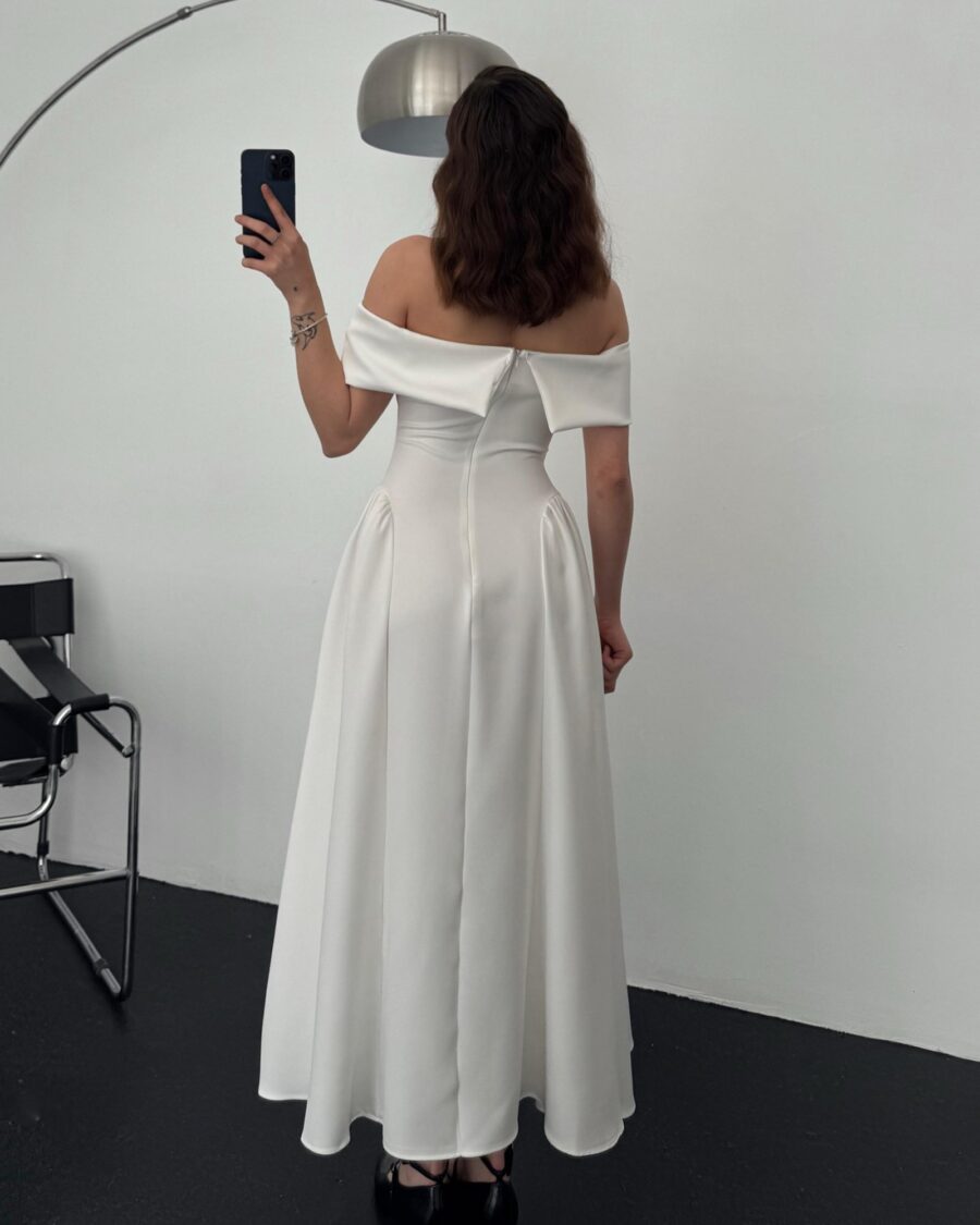 Midi haljina Vergara  - bijela - Slika 2