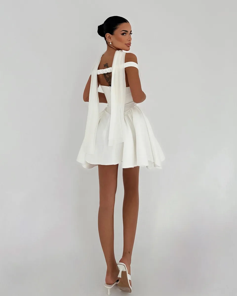 Mini haljina Melrose - bijela