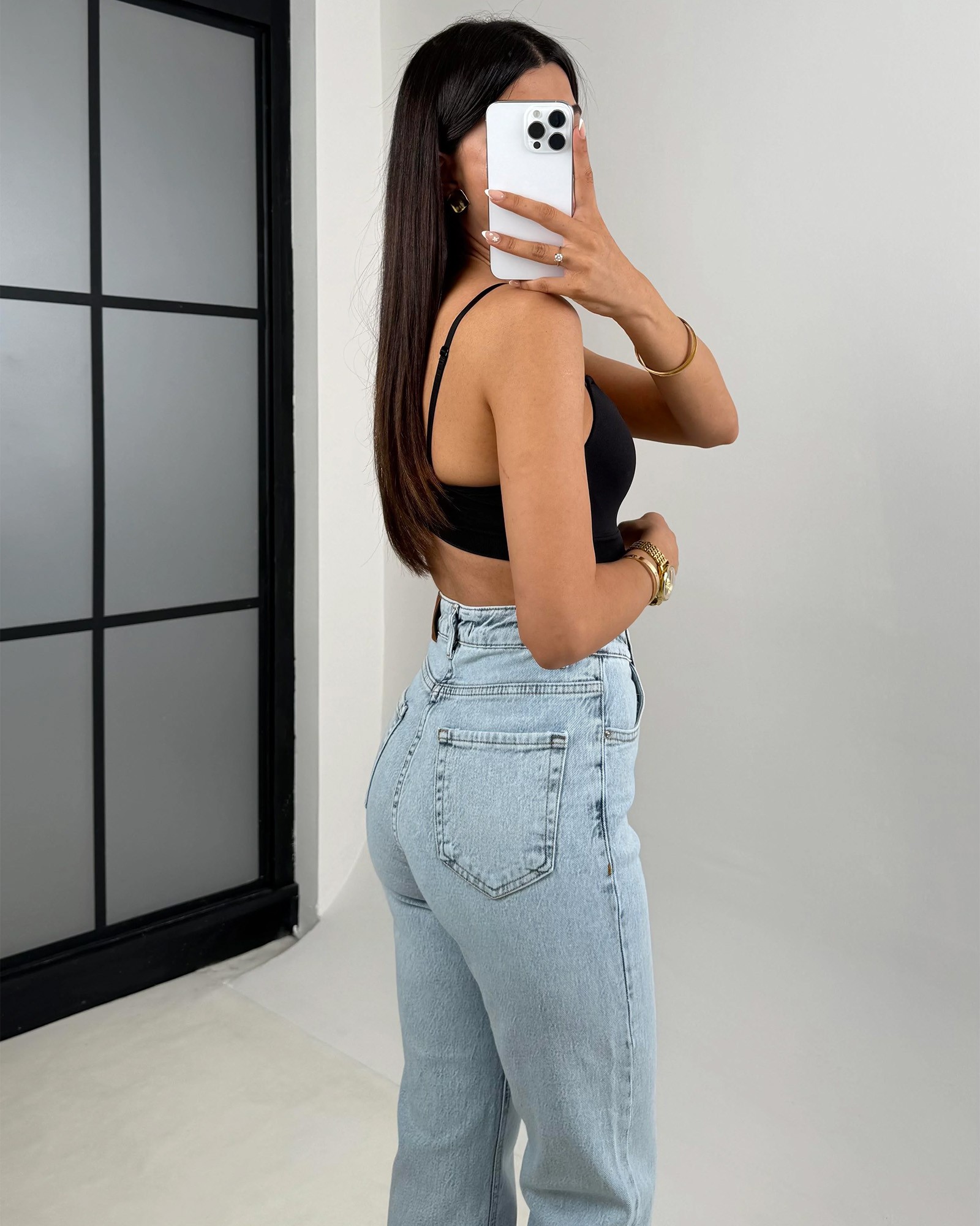 Farmerice mom kroja Miho - svijetli teksas