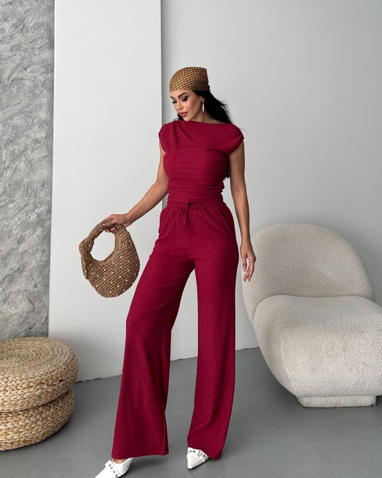 Dvodjelni set Delilah - bordo