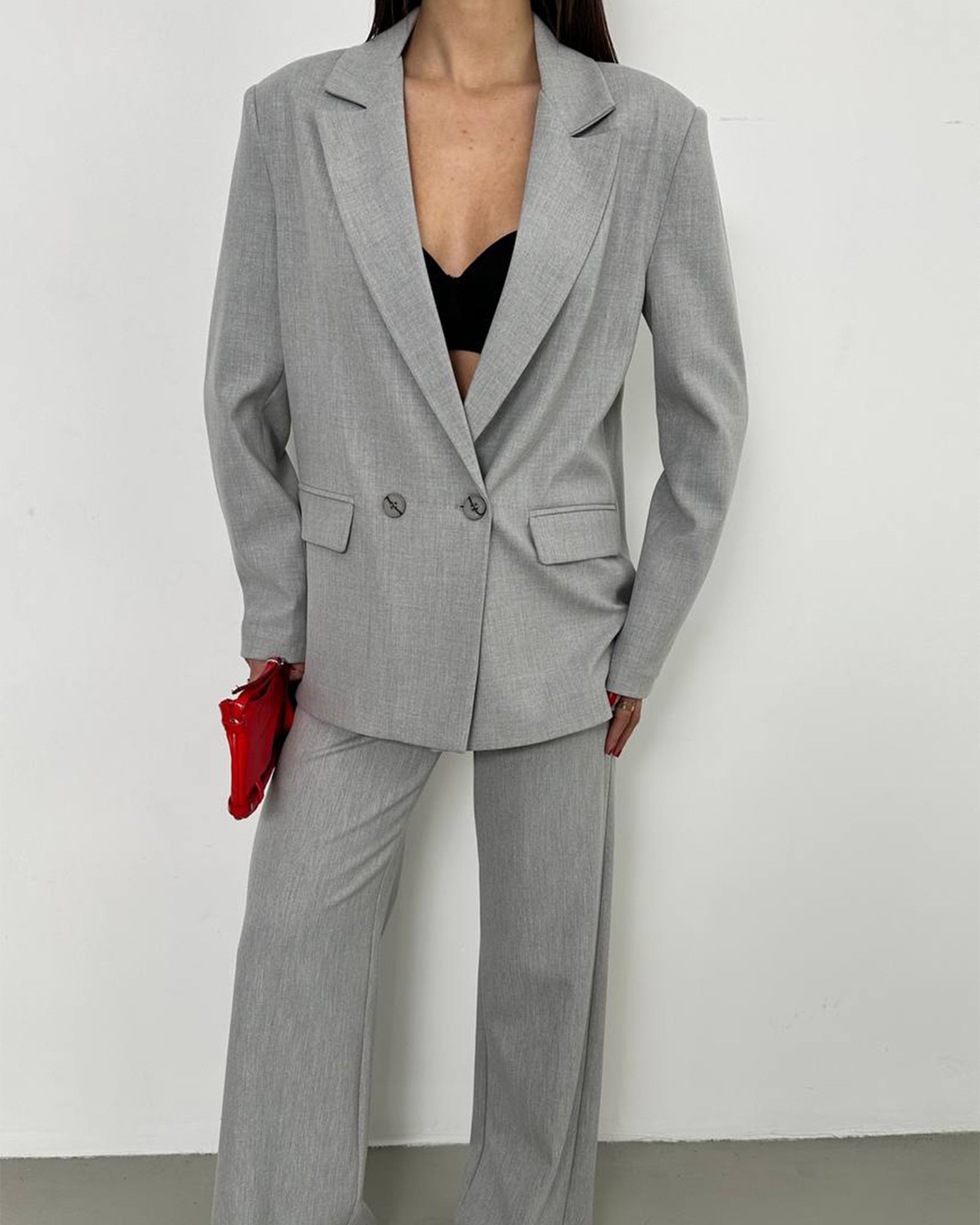 Oversize sako Lucas - sivi