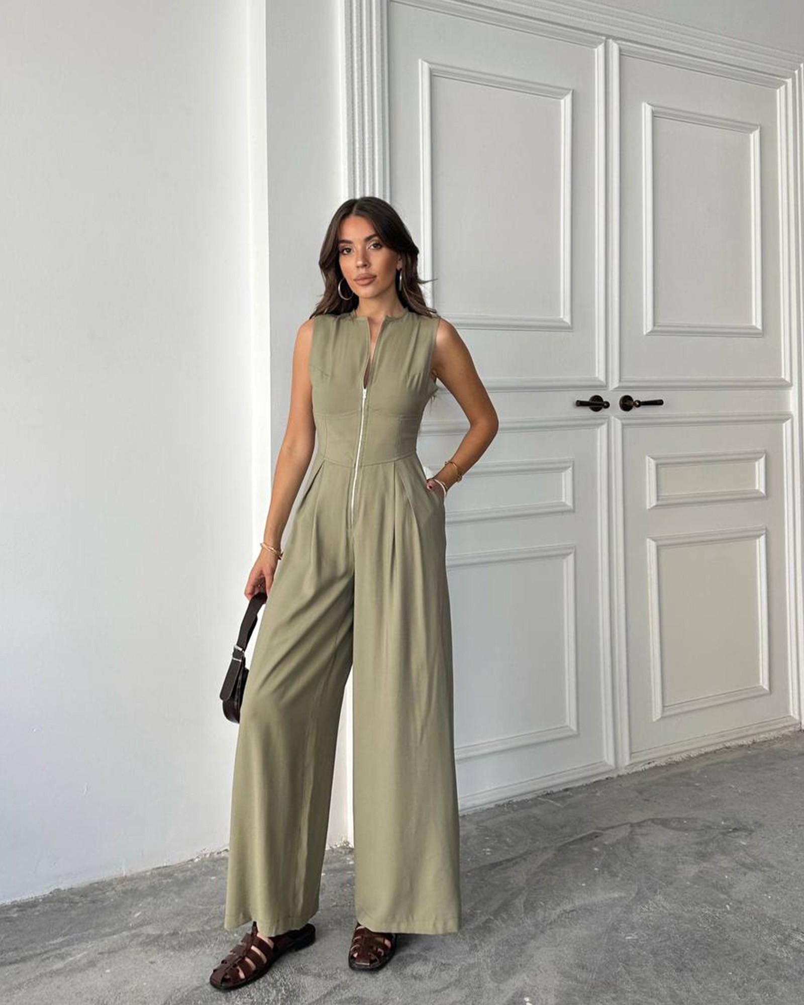 Kombinezon Adelphia - maslinasti - Slika 2