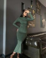 Midi haljina Lopez - zelena - Slika 6