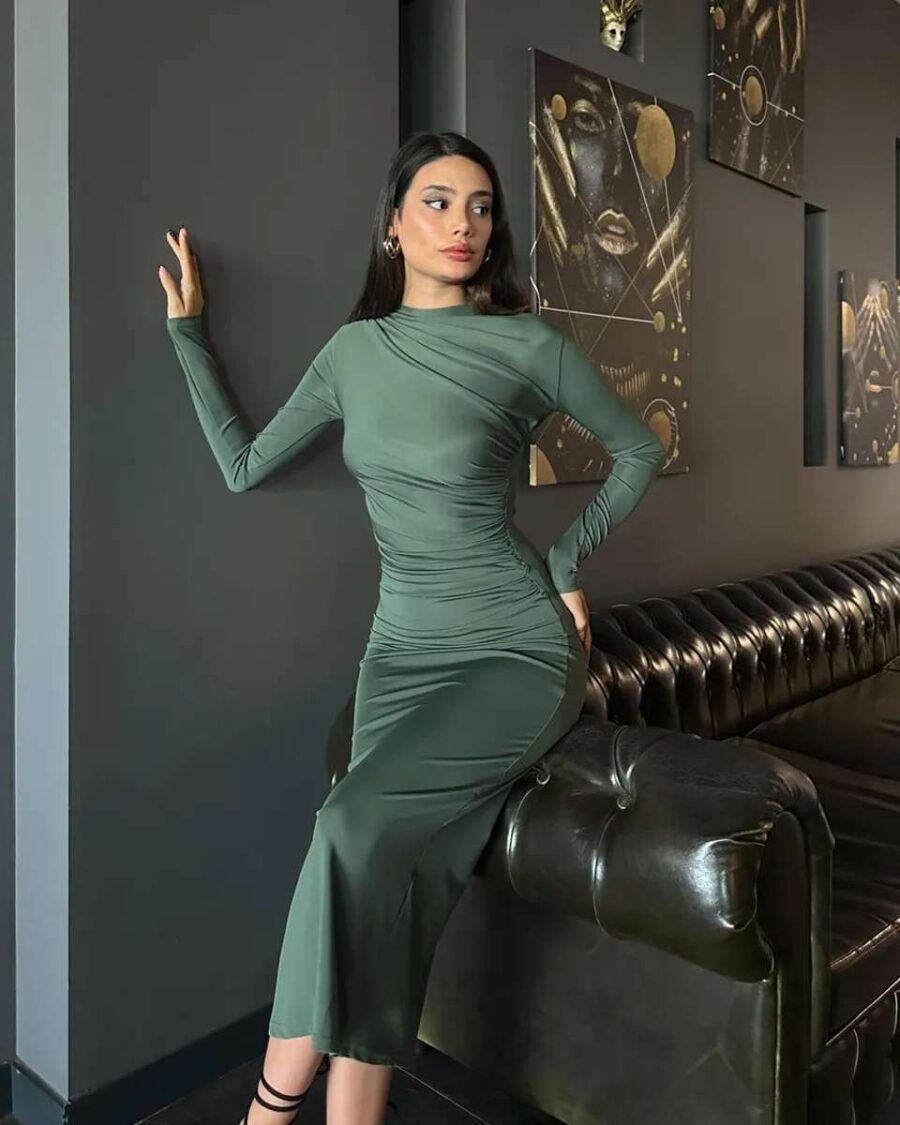 Midi haljina Lopez - zelena - Slika 2