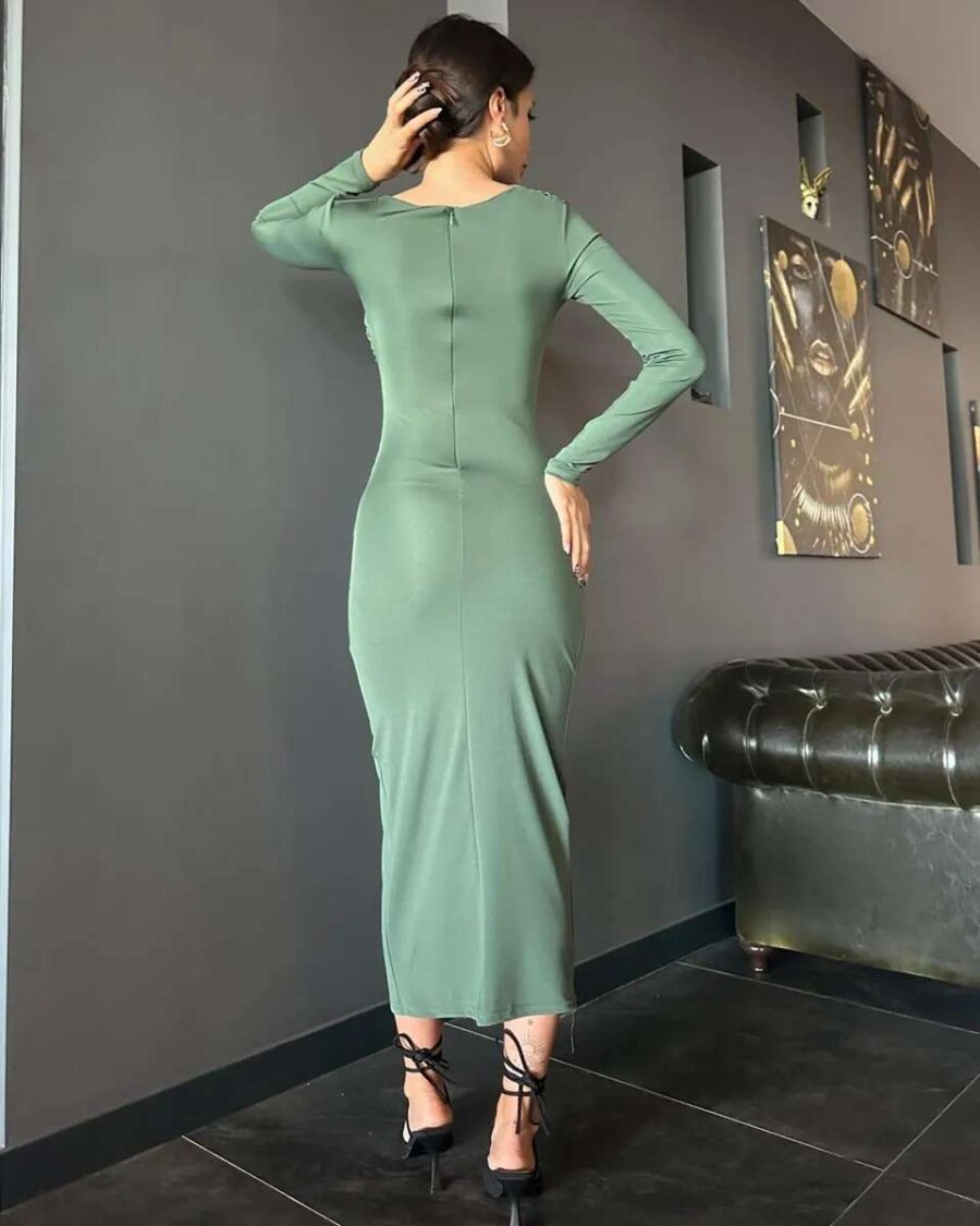 Midi haljina Lopez - zelena - Slika 3