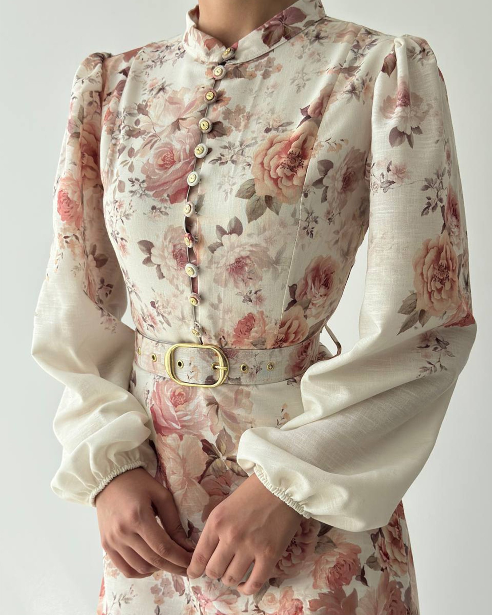 Midi haljina Marissa dugi rukav - Slika 7