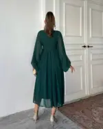 Midi haljina Zora - zelena - Slika 3