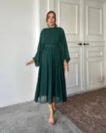 Midi haljina Zora - zelena - Slika 4