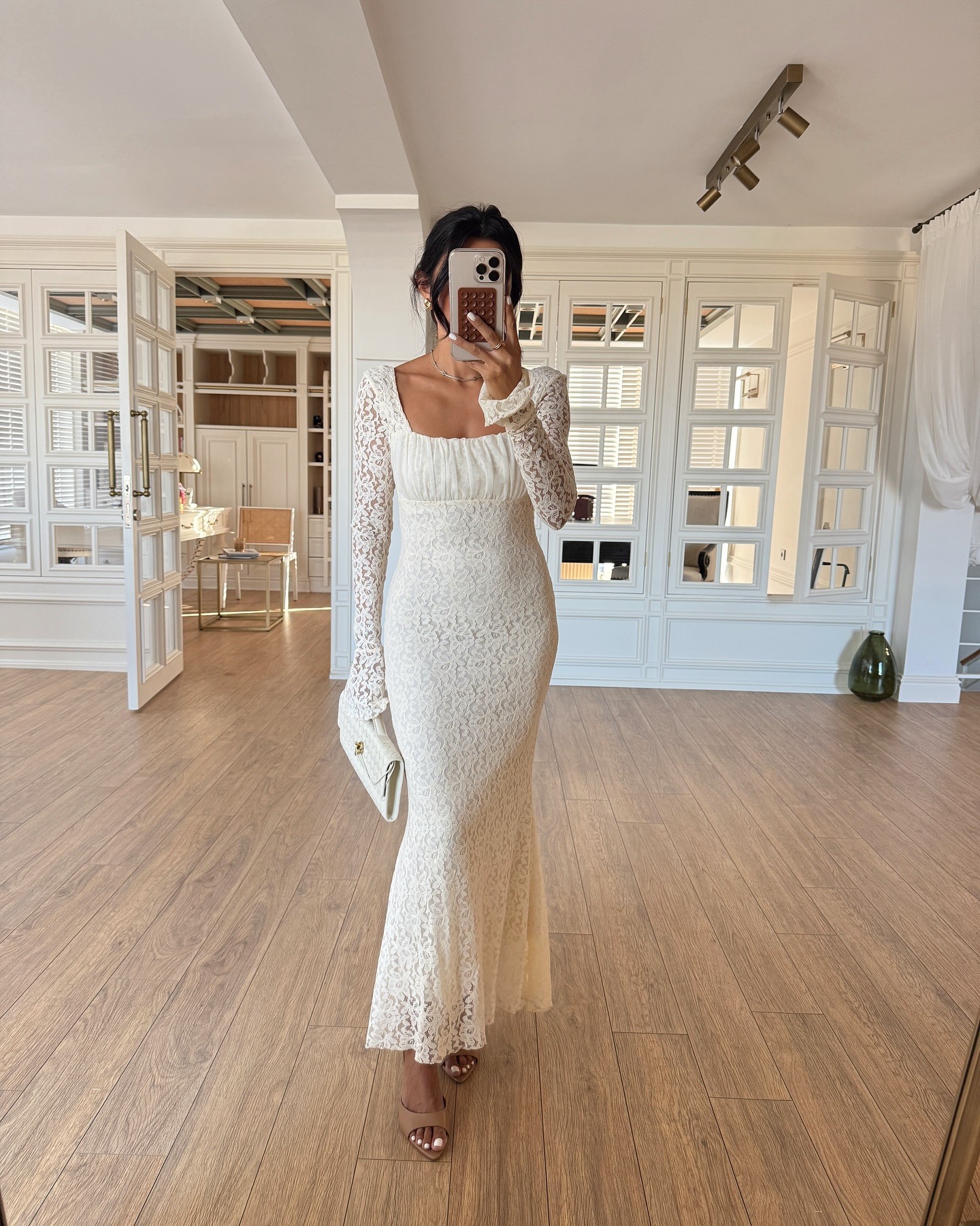 Midi haljina Amari - cream