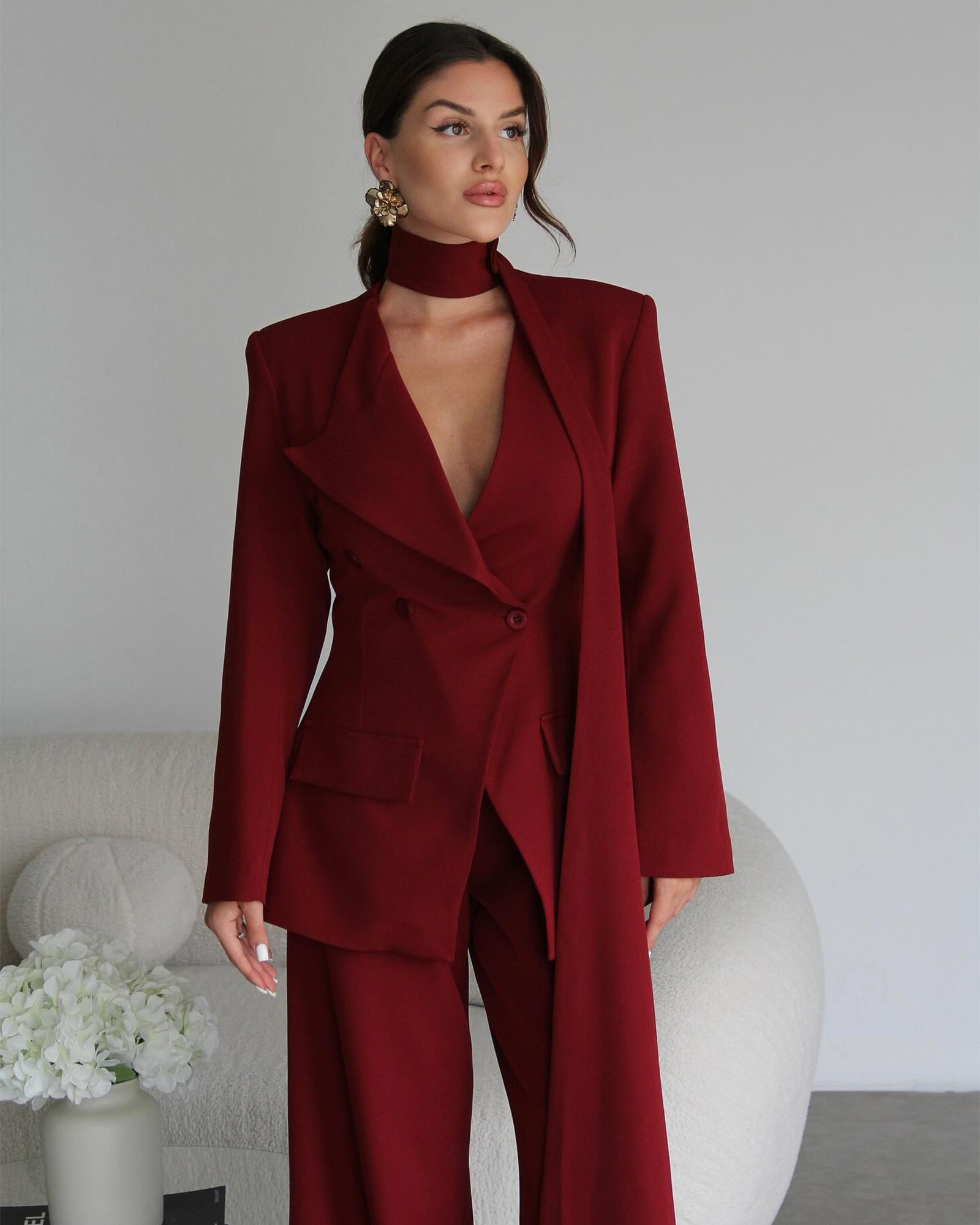 Dvodjelni set – odijelo - Aviora - bordo