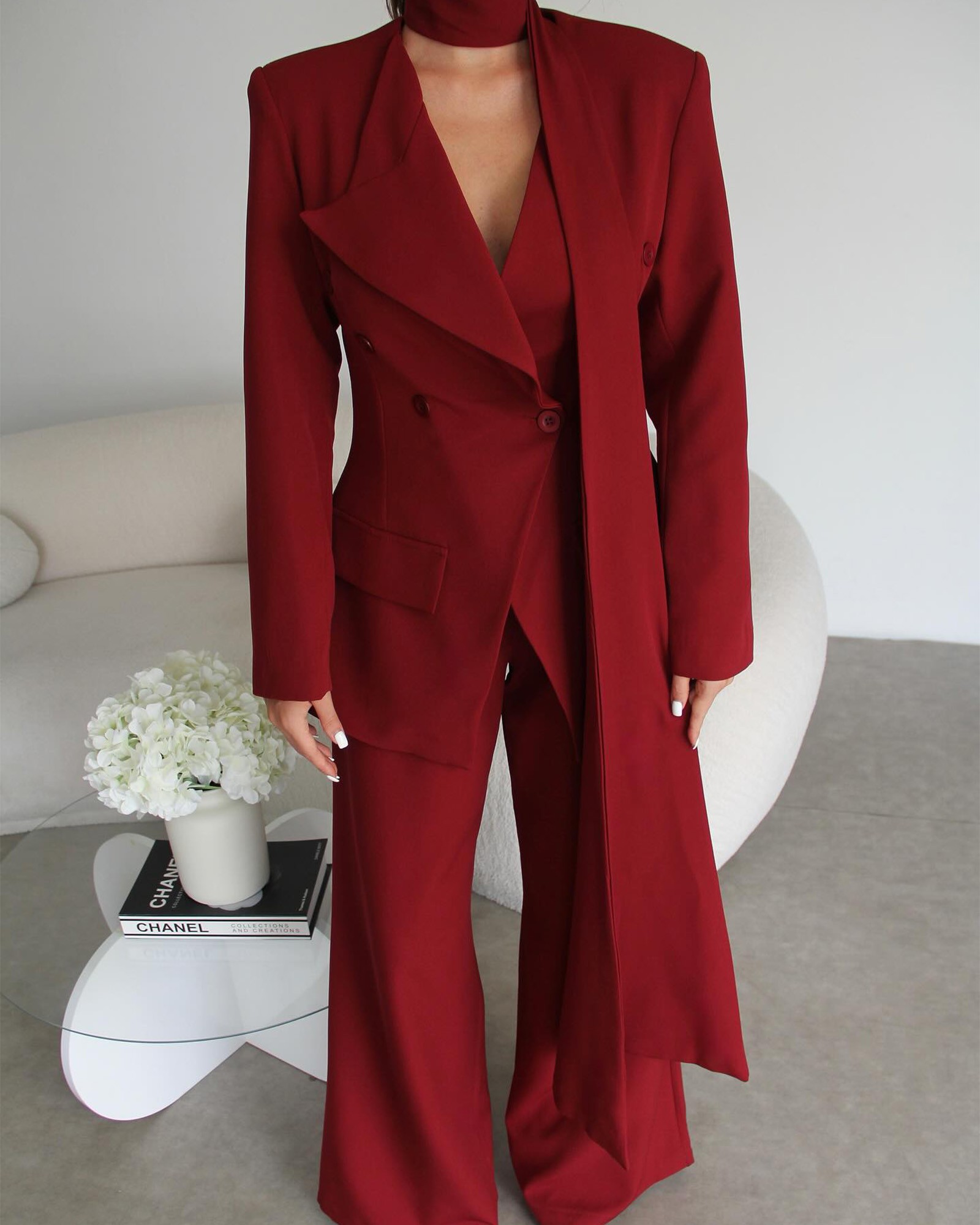 Dvodjelni set – odijelo - Aviora - bordo
