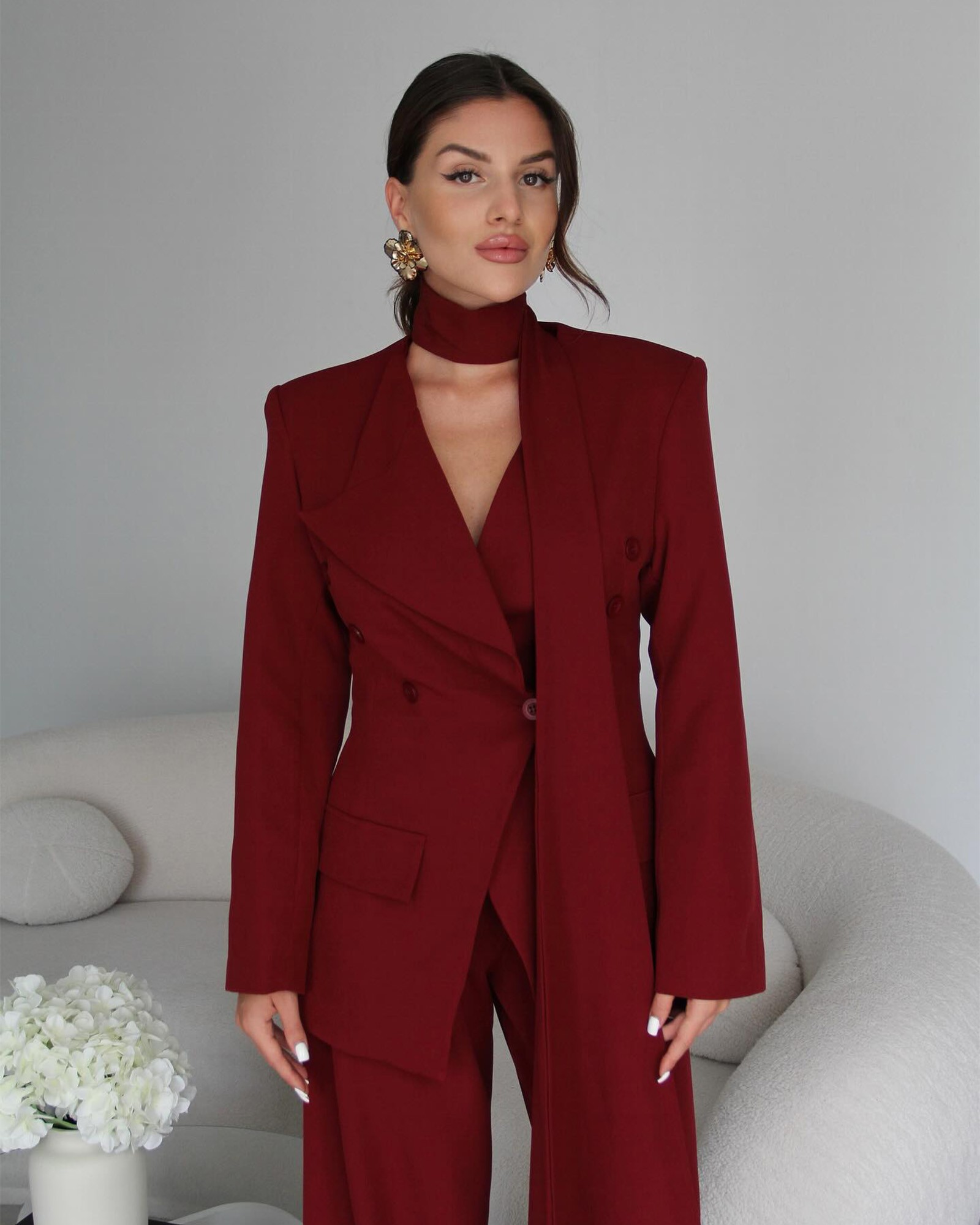 Dvodjelni set – odijelo - Aviora - bordo