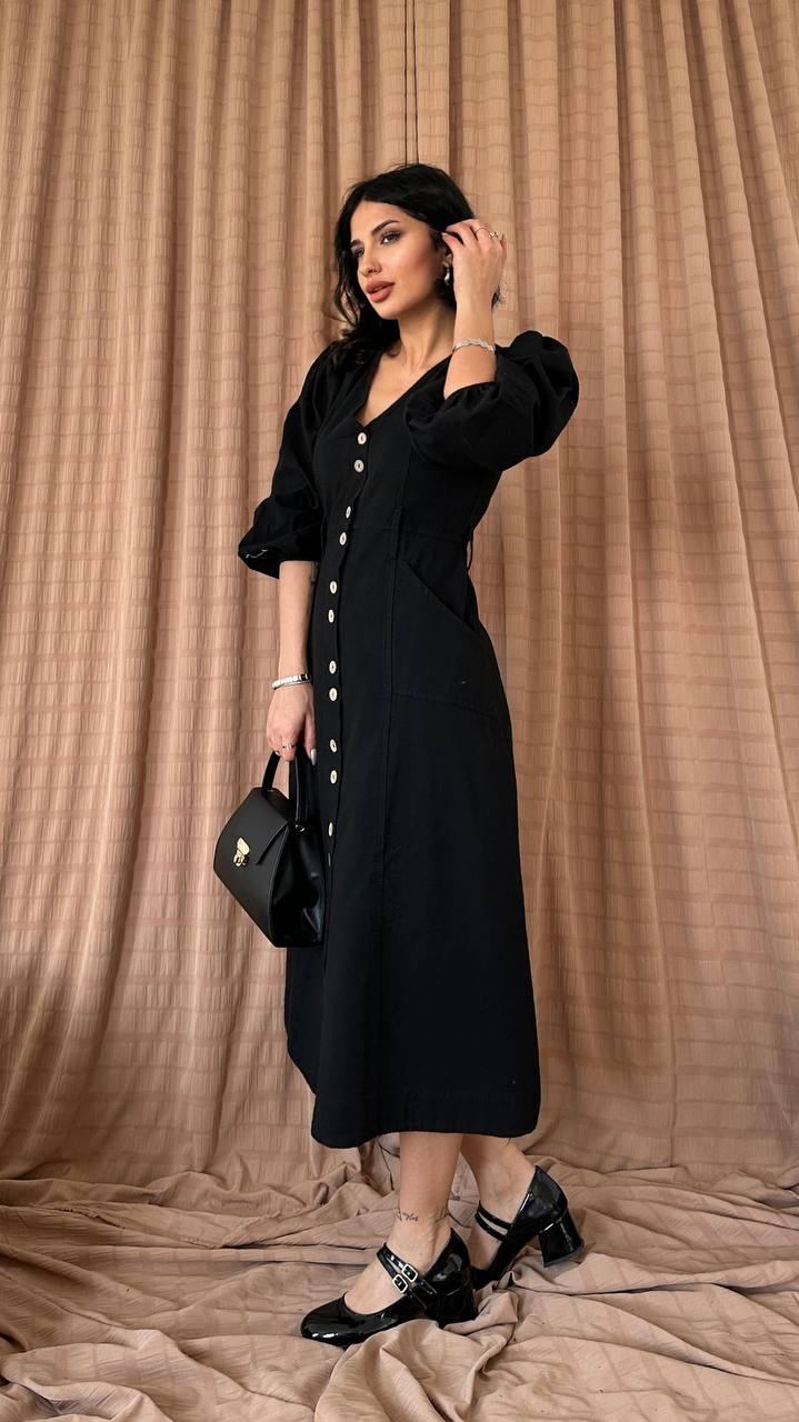 Midi haljina Clesi - crna - Slika 3