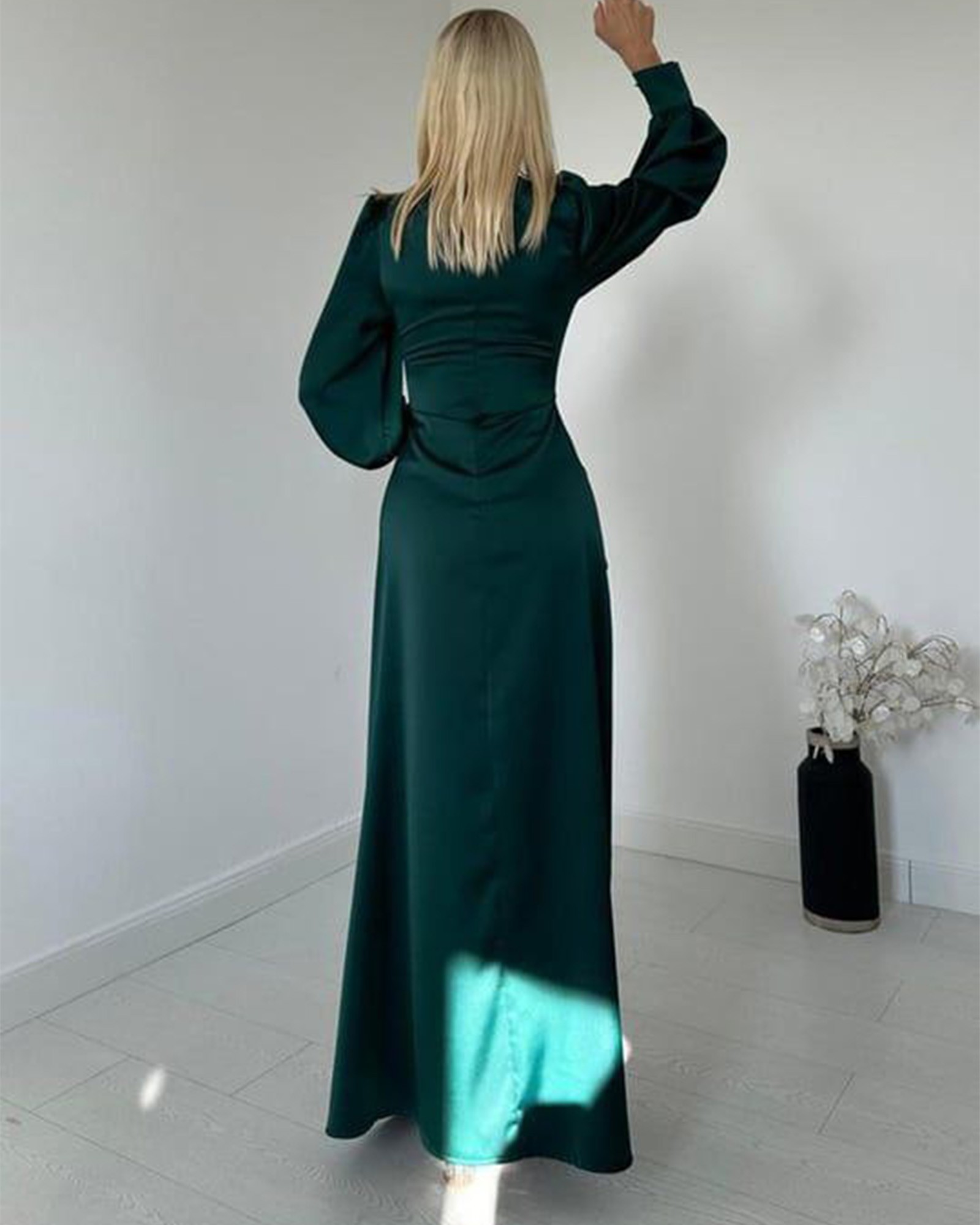 Midi haljina Shari - zelena - Slika 4