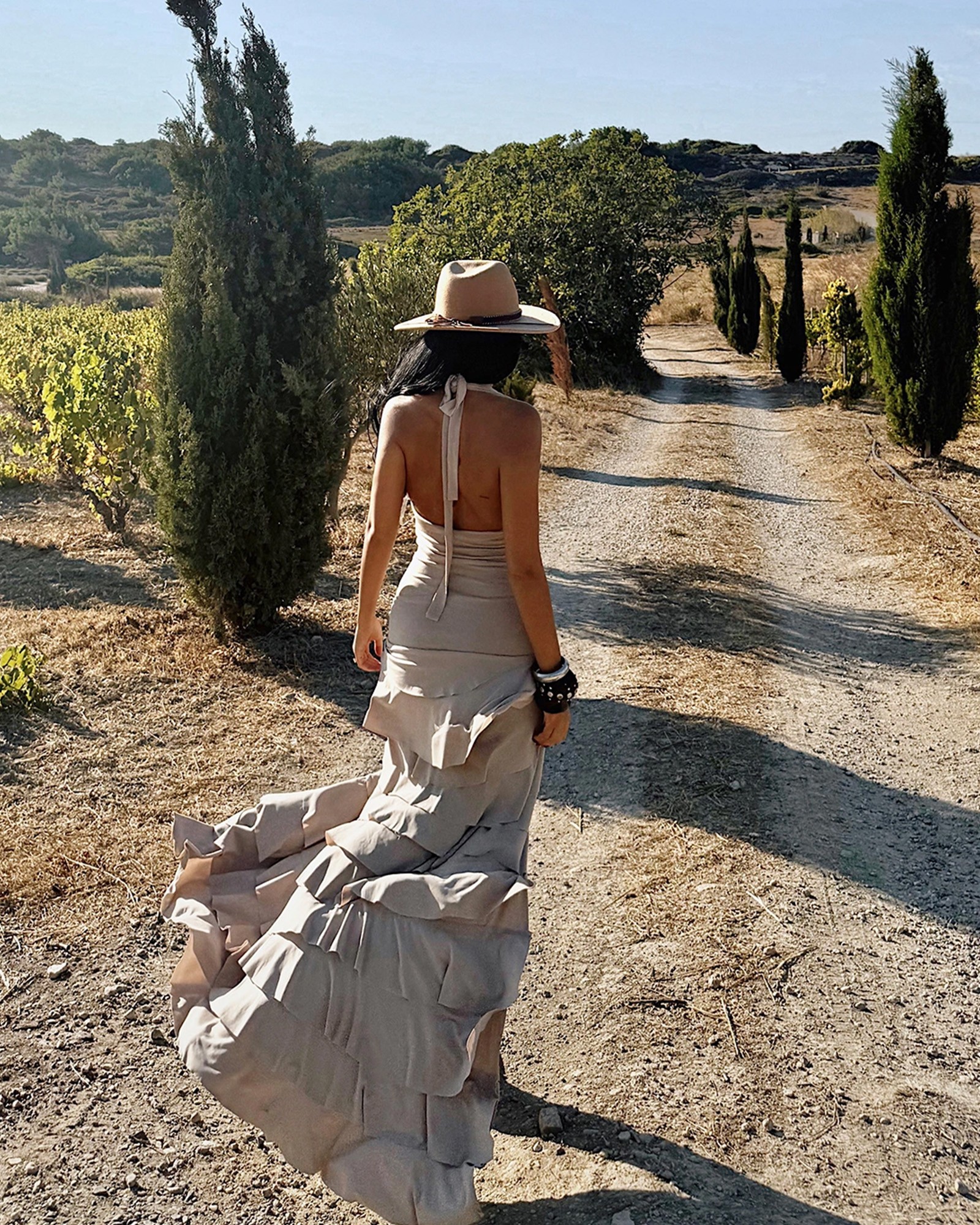 Maxi haljina Destiny - bež - Slika 4