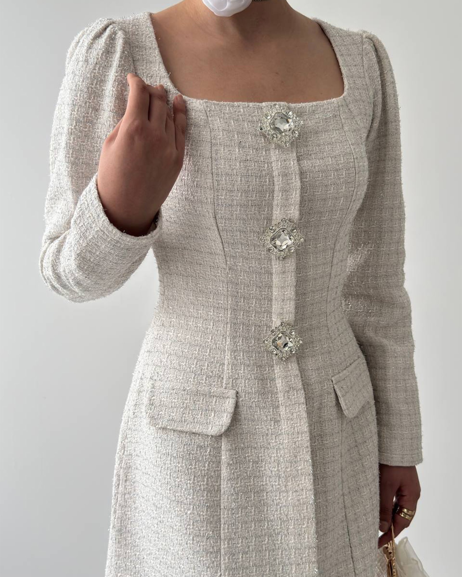 Mini haljina Lauserna - cream