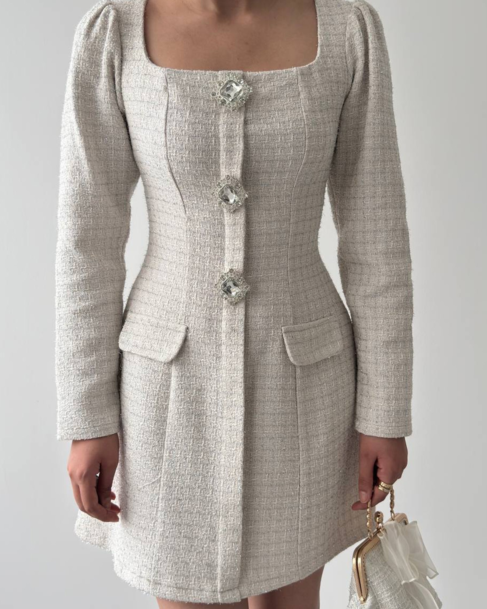 Mini haljina Lauserna - cream
