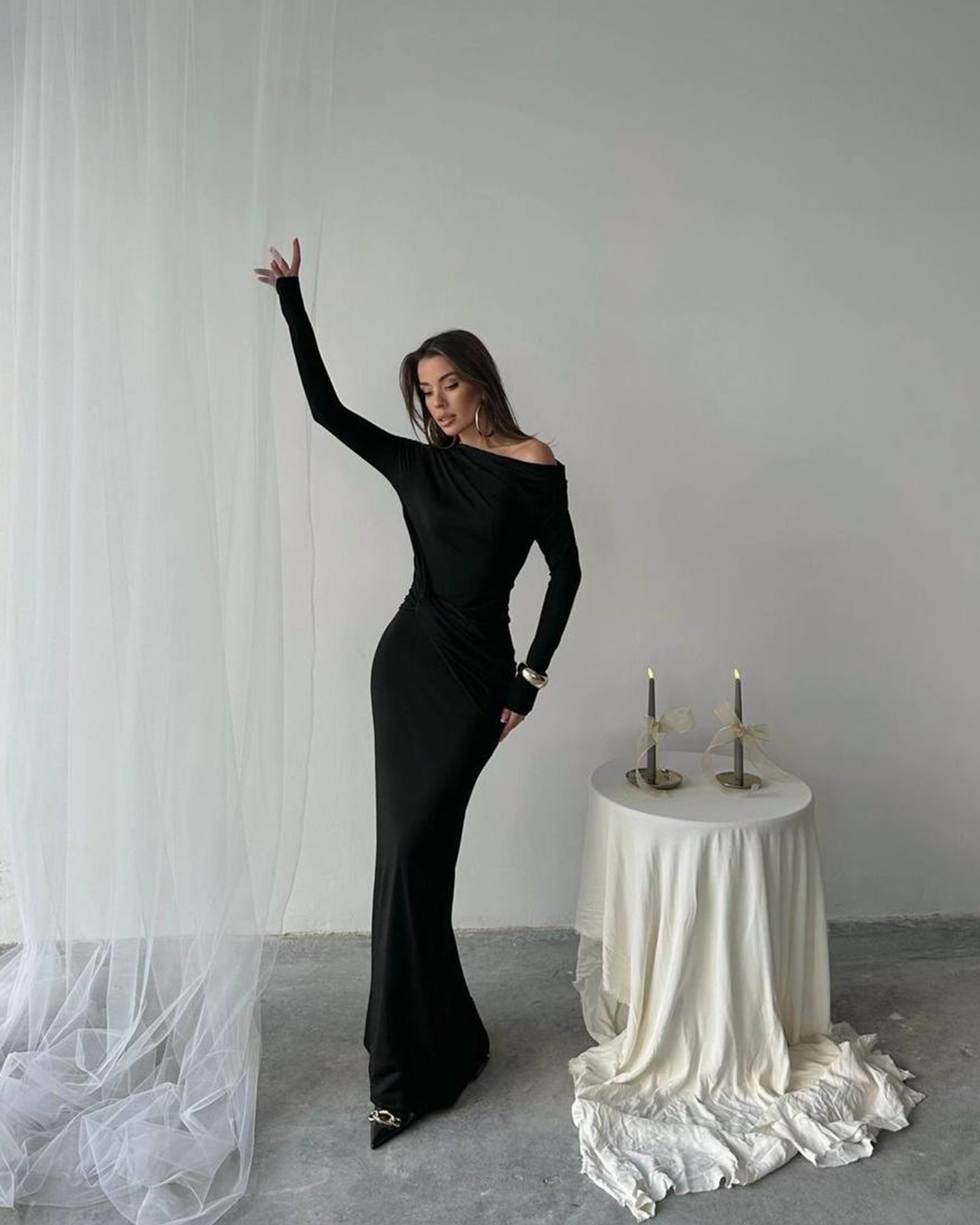 Maxi haljina Angie - crna