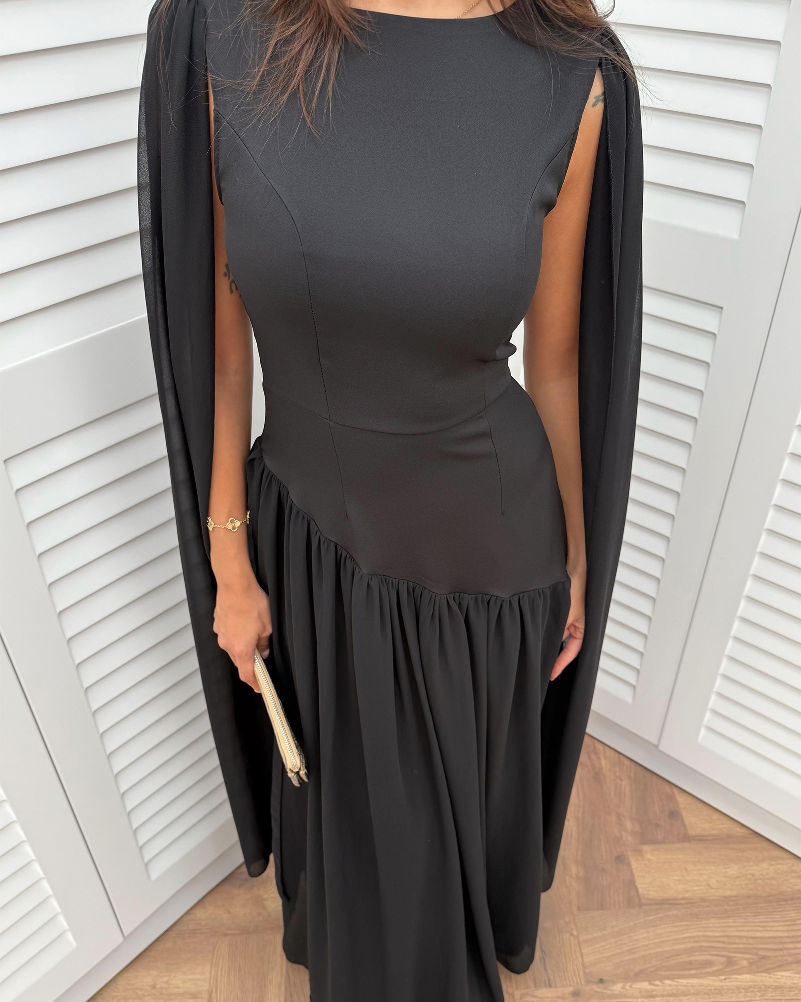 Maxi haljina Godell - crna - Slika 4