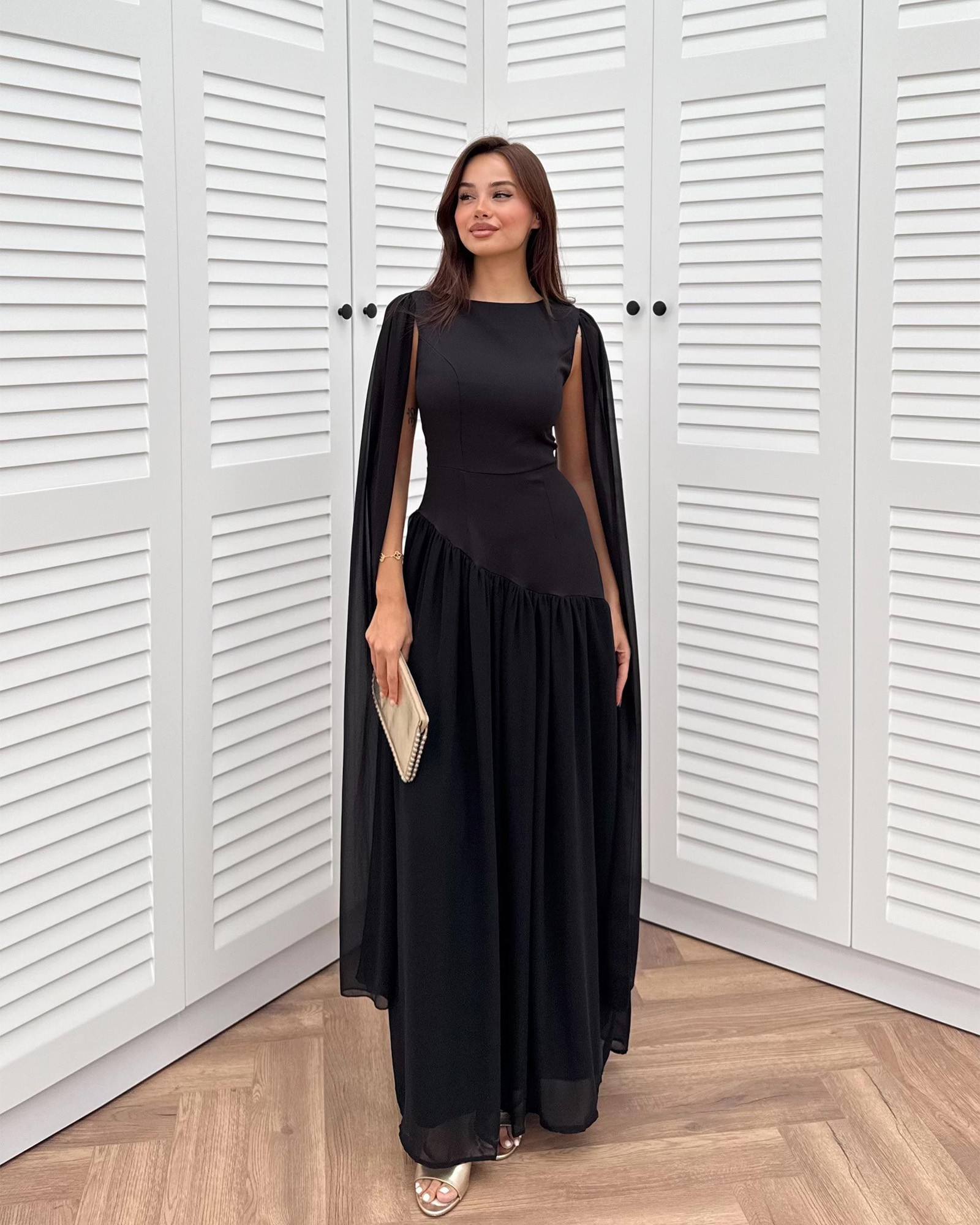 Maxi haljina Godell - crna - Slika 3