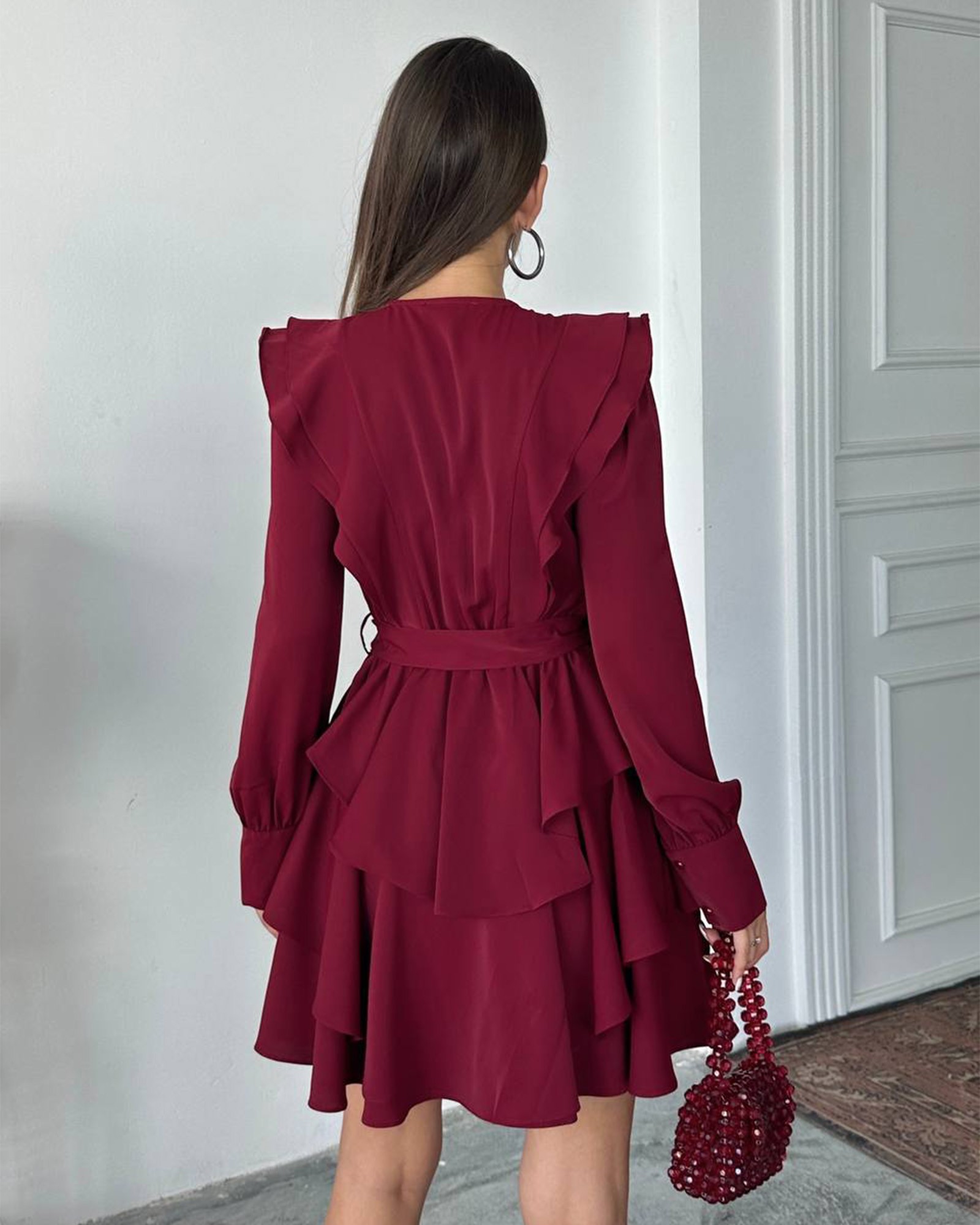 Mini haljina Hazel - bordo