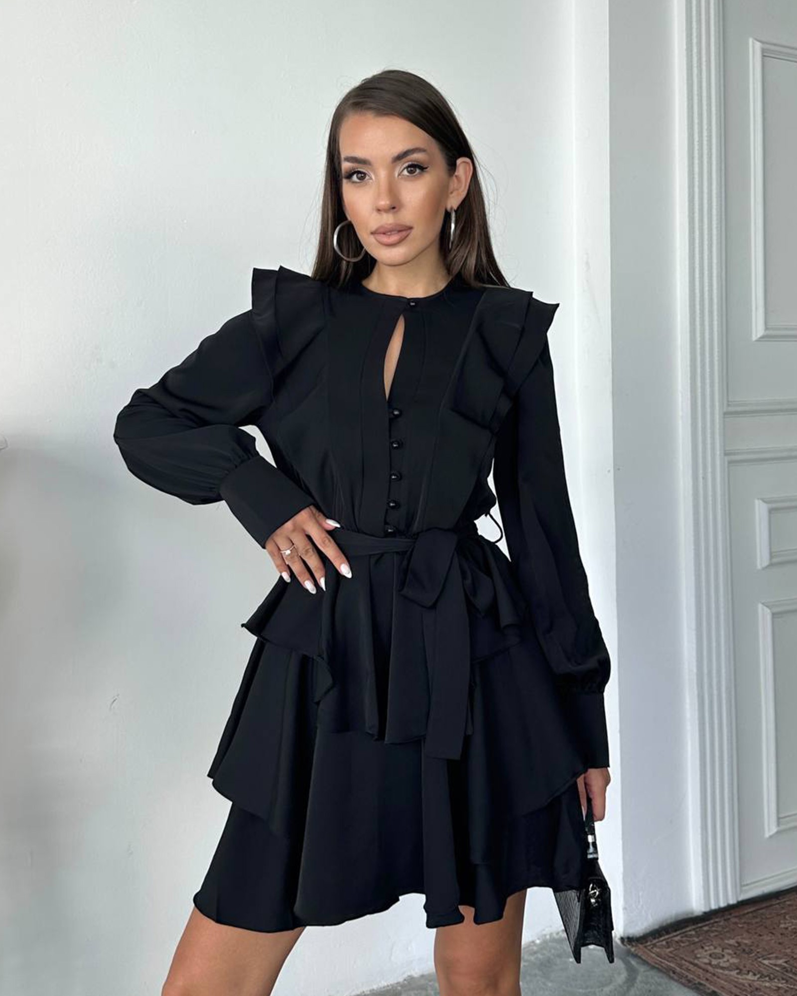 Mini haljina Hazel - crna