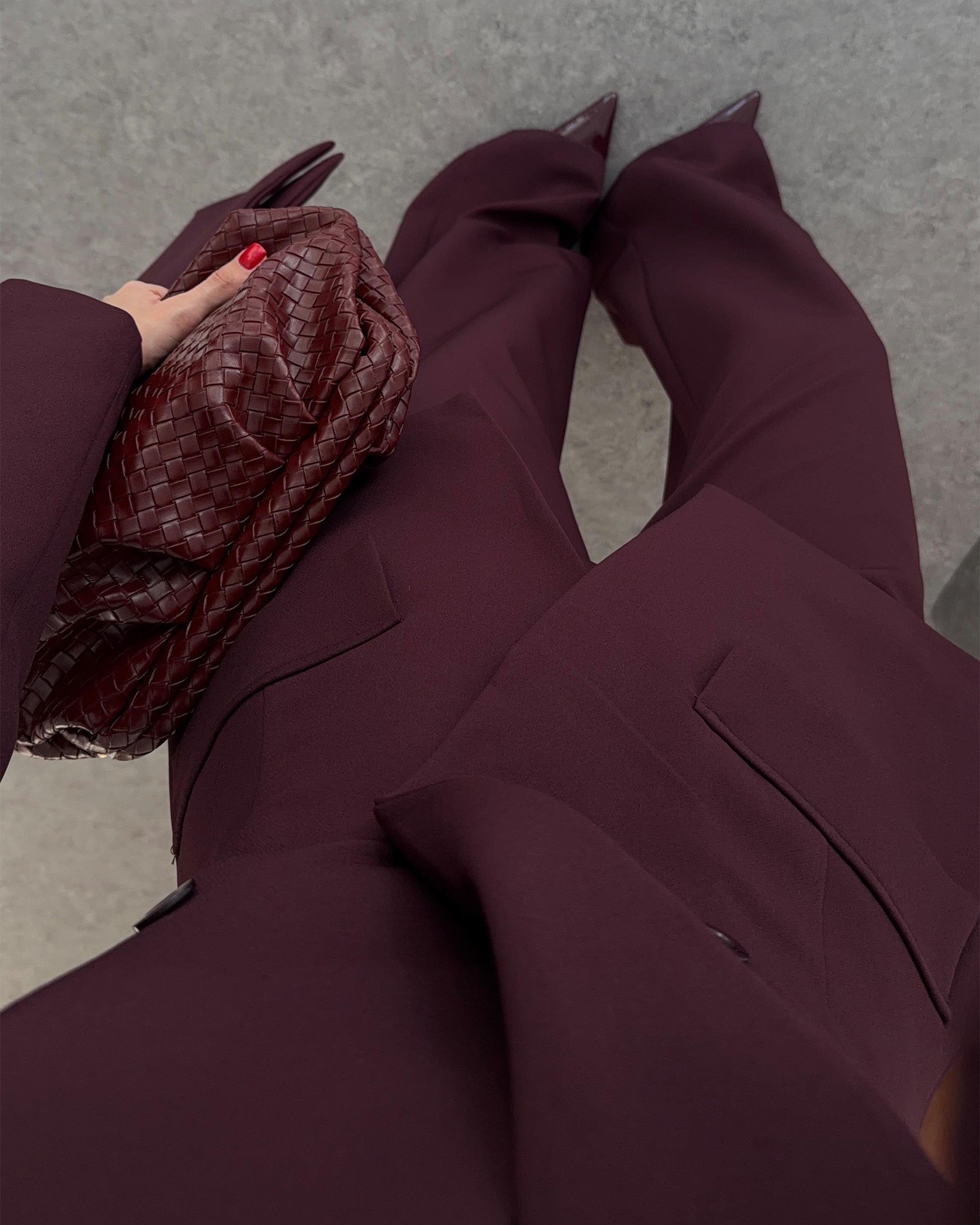 Dvodjelni set – odijelo - Aviora - cherry - Slika 3