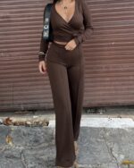 Dvodjelni set Becker - smeđi - Slika 2