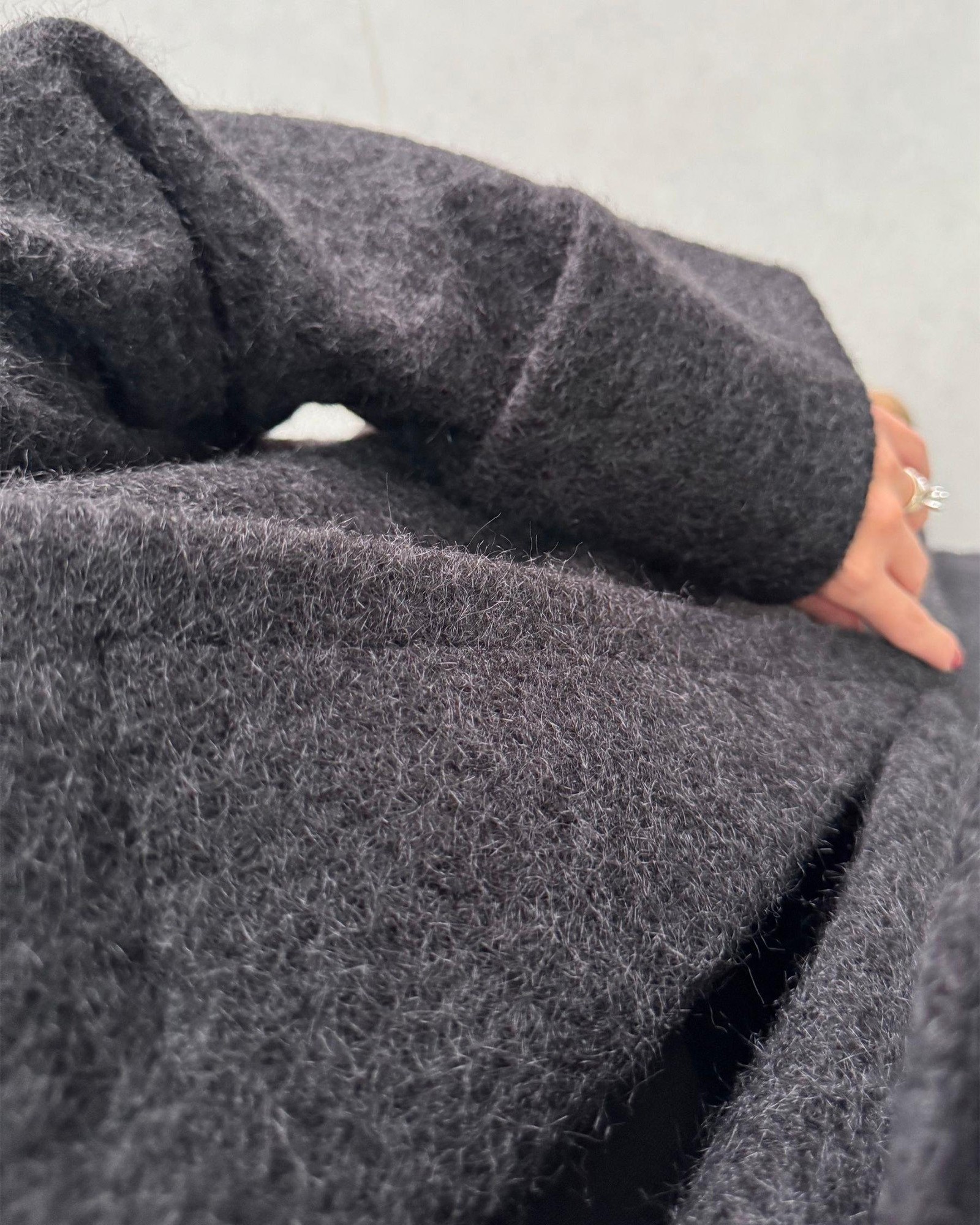 Oversize kaput Nera - crni