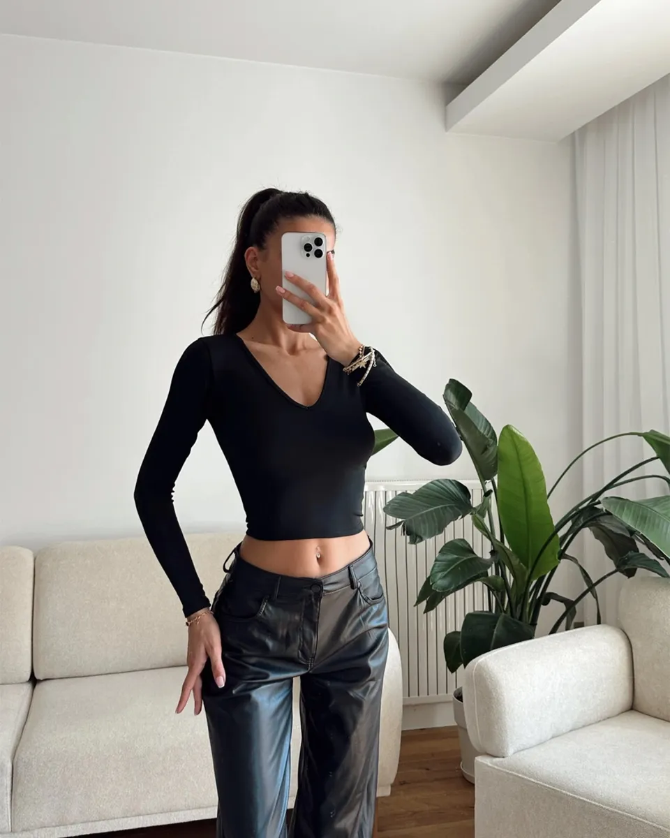 Majica Noel - crna - Slika 2